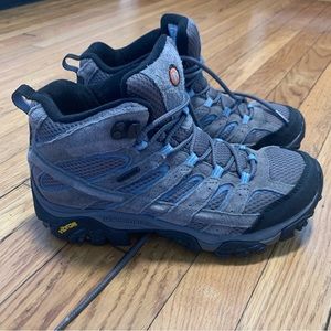 Merrell Moab 3 Womens Hiking Boots Outdoor Waterproof Shoes Granite Gray 9.5